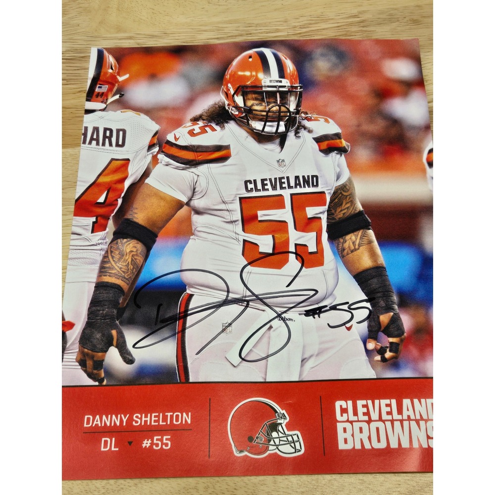 Danny Shelton Signed Cleveland Browns 8x10 Photo Autographed NFL DL #55